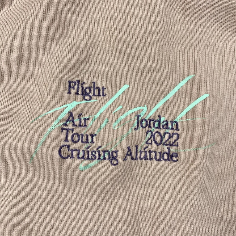 Nike Air Jordan Flight Heritage Tour Hoodie DM1394-601 Pink$120 Mens Size L NWT - Picture 8 of 10